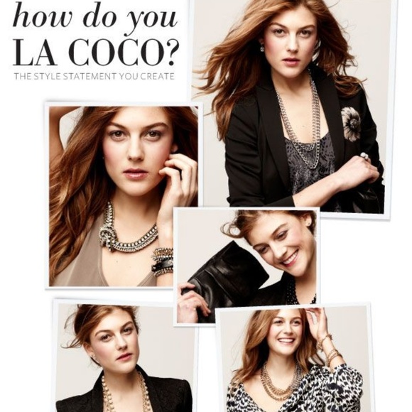 Stella & Dot | Retired La Coco Hematite+Rhinestone Cupchain Necklace - Picture 2 of 16